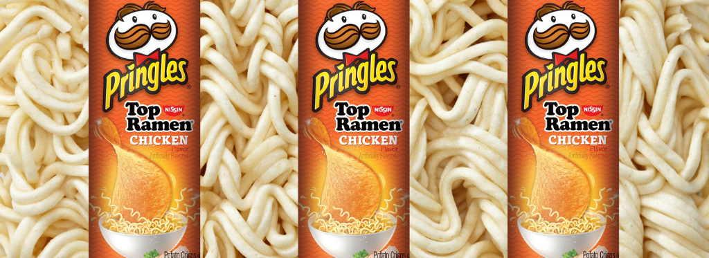 Noodles e Pringles, la nuova accoppiata per chi ama i sapori orientali